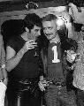 Freddie Mercury and Paul Prenter at John Reid's birthday party, London, September 1979.