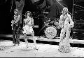 The Queen drum kit in the background, during Abba's performance in december 1974 (Manchester, Granada Tv) after Killer Queen.