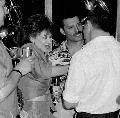 Freddie s Anita Dobson, Queen party, Kensington Roof Gardens, London, 1986.jlius 12.